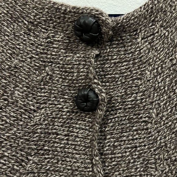 Anthropologie Manoush lambswool cardigan with large buttons - Picture 6 of 10
